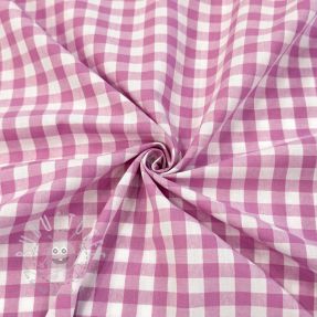Baumwollstoff Check pink