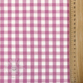 Baumwollstoff Check pink