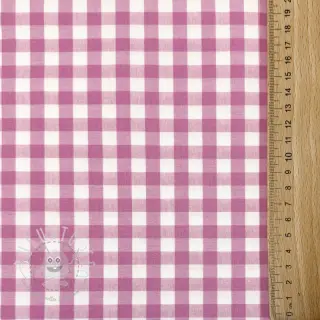 Baumwollstoff Check pink