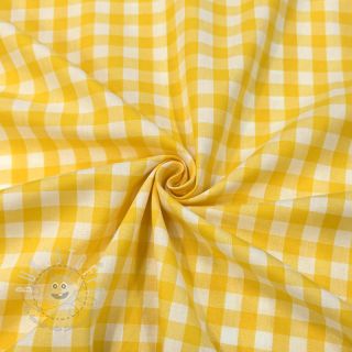 Baumwollstoff Check yellow