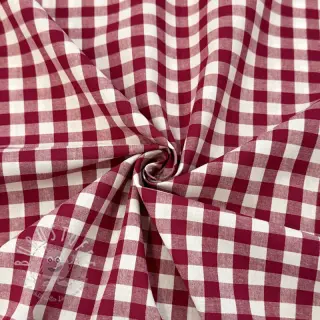 Baumwollstoff Check berry