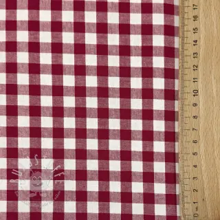 Baumwollstoff Check berry