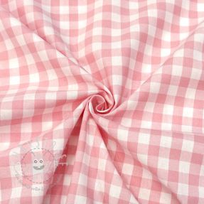Baumwollstoff Check rosa