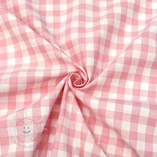 Baumwollstoff Check rosa