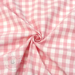 Baumwollstoff Check rosa