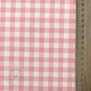 Baumwollstoff Check rosa