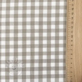 Baumwollstoff Check sand