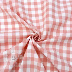 Baumwollstoff Check old rose