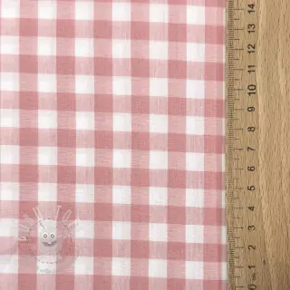 Baumwollstoff Check old rose