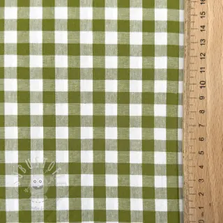 Baumwollstoff Check old lime