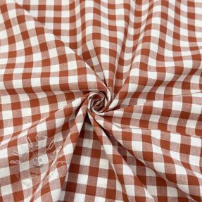 Baumwollstoff Check terra