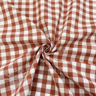 Baumwollstoff Check terra