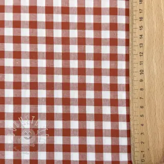 Baumwollstoff Check terra