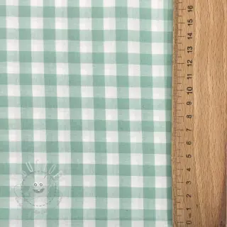Baumwollstoff Check mint
