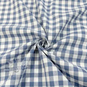 Baumwollstoff Check blue