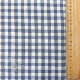 Baumwollstoff Check blue