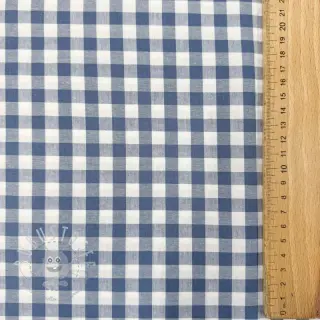 Baumwollstoff Check blue