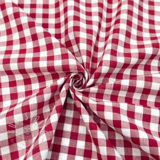 Baumwollstoff Check red