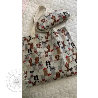 Dekostoff Linenlook Dog Dress Up