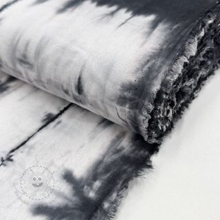 Baumwollstoff HAND TIE DYE black