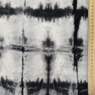 Baumwollstoff HAND TIE DYE black