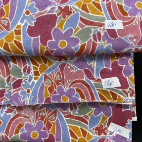 Stoffreste Sommersweat digital print 0326