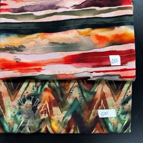 Stoffreste Sommersweat digital print 0342