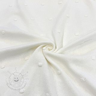 Strickstoff BIG KNIT DOT off white