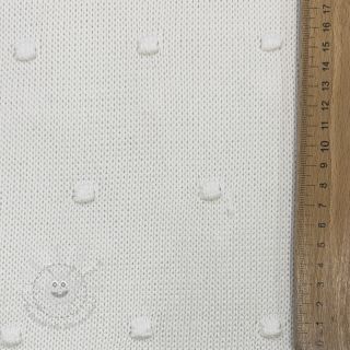 Strickstoff BIG KNIT DOT off white