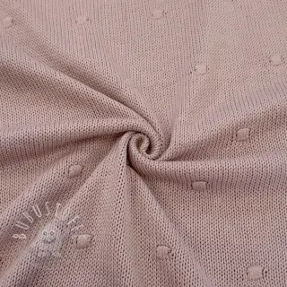 Strickstoff BIG KNIT DOT old pink