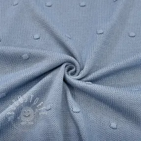Strickstoff BIG KNIT DOT blue