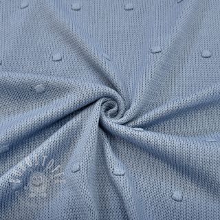 Strickstoff BIG KNIT DOT blue
