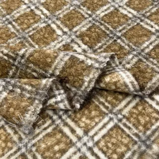 Mantelstoff Bouclé Squares design A