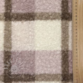 Mantelstoff Bouclé Squares design C