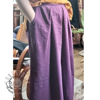 Baumwollstoff mit Leinen purple