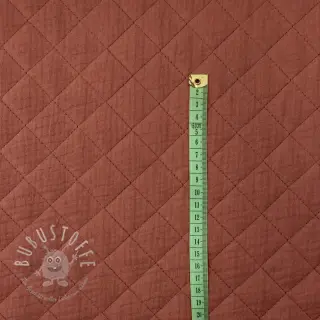 Double gauze/musselin QUILT rouge