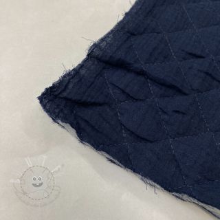 Double gauze/musselin QUILT navy