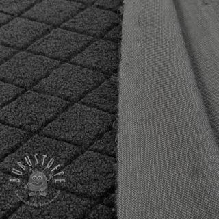 Mantelstoff TEDDY Diamond dark grey