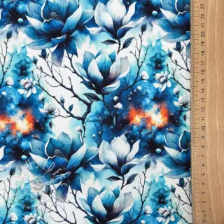 Sweatstoff Flower galaxy design B digital print