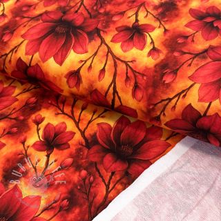 Sweatstoff Flower galaxy design A digital print