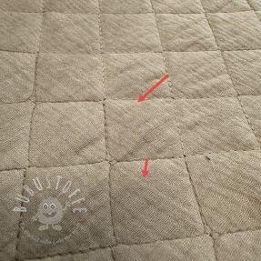 Double gauze/musselin QUILT beige 2.Klasse