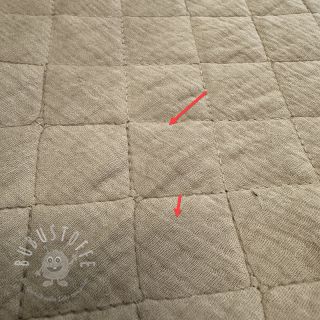 Double gauze/musselin QUILT beige 2.Klasse