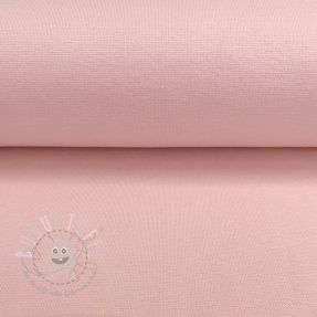 Baumwoll Bündchenstoff glatt soft rose 70