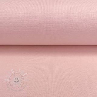 Baumwoll Bündchenstoff glatt soft rose 70