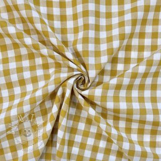 Baumwollstoff Check ochre