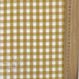 Baumwollstoff Check ochre