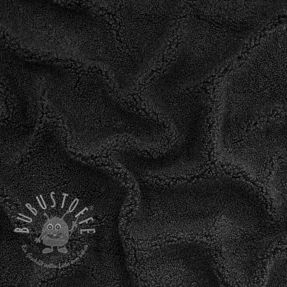 Mantelstoff TEDDY black