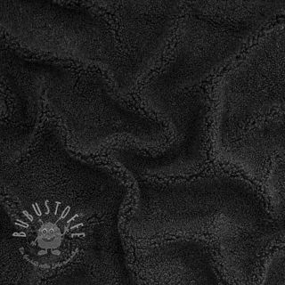 Mantelstoff TEDDY black