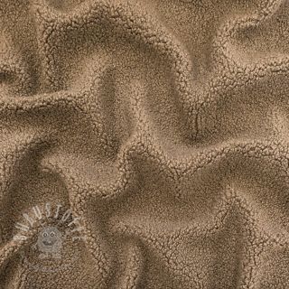 Mantelstoff TEDDY soft taupe