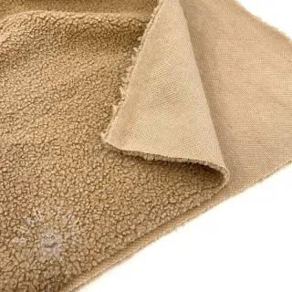 Mantelstoff TEDDY camel